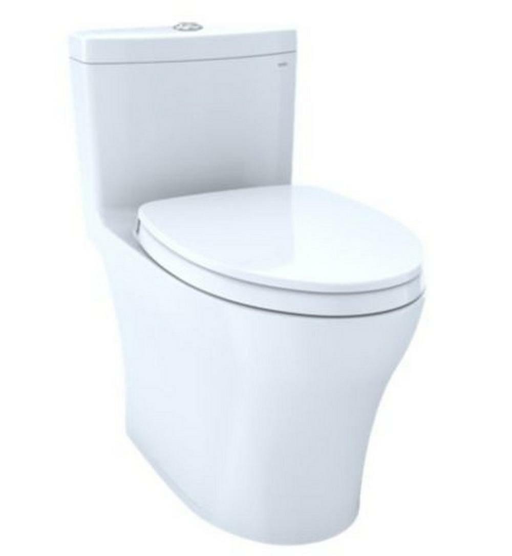 0.8 Gpf/1.28 Gpf Elongated Dual Flush One Piece Toilet In Cotton Residential Toilets Cotton