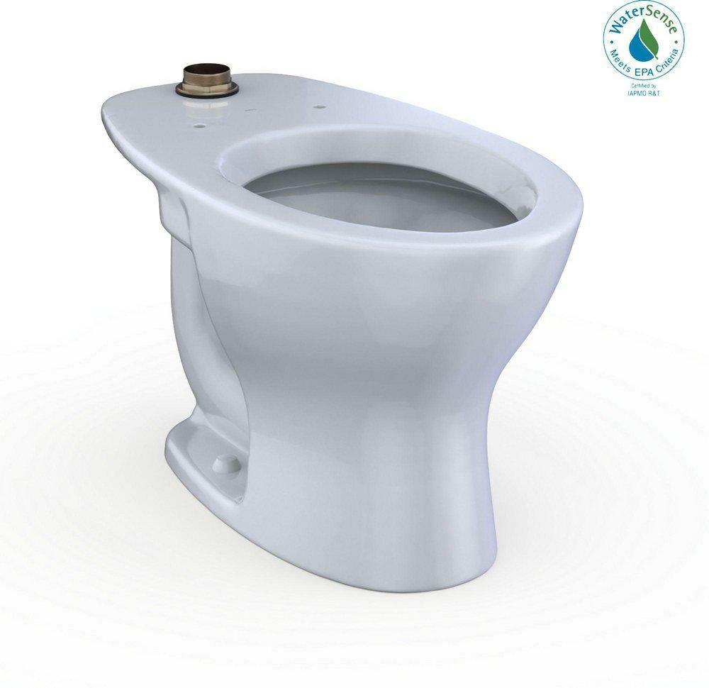 1.0 Gpf/1.6 Gpf Elongated Toilet Bowl With Top Spud In Cotton Commercial Toilets & Urinals Cotton