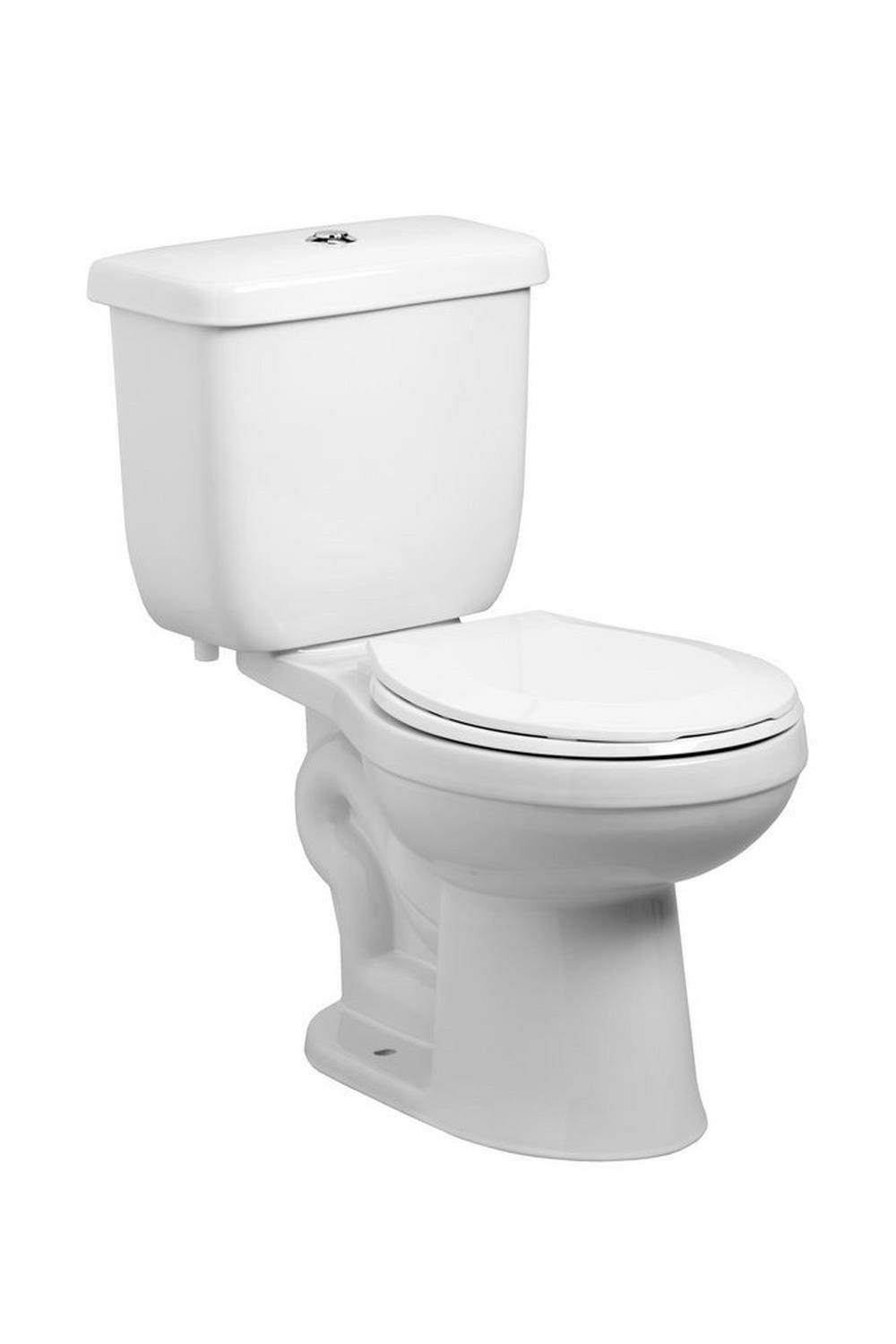 1.1 Gpf/1.6 Gpf Dual Flush Round Two Piece Toilet In White Residential Toilets