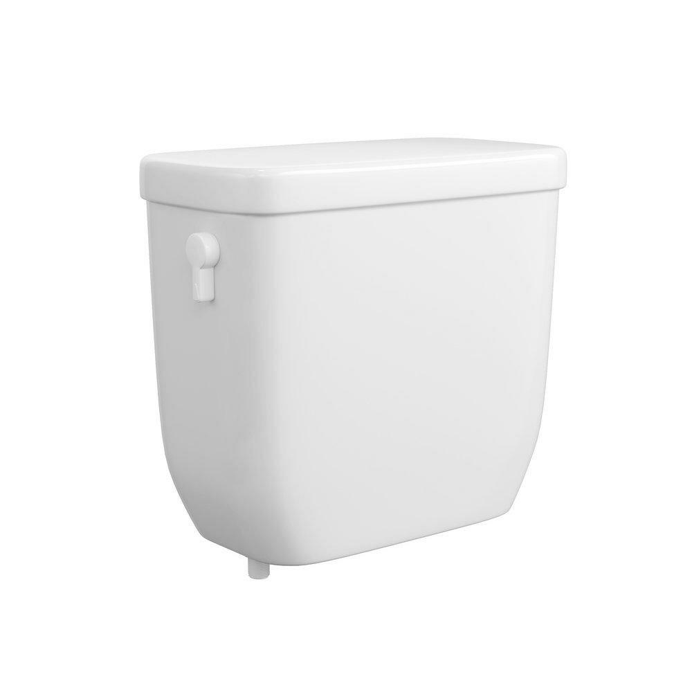 1.1 Gpf/1.6 Gpf Dual Flush Toilet Tank In White Residential Toilets White