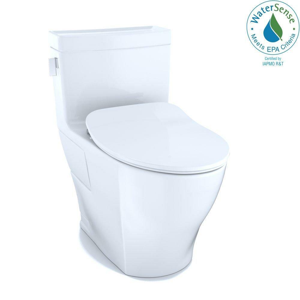 1.28 Gpf Elongated One Piece Toilet In Cotton Residential Toilets Cotton