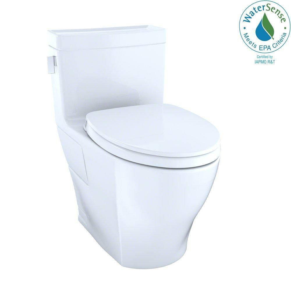 1.28 Gpf Elongated One Piece Toilet In Cotton Residential Toilets Cotton