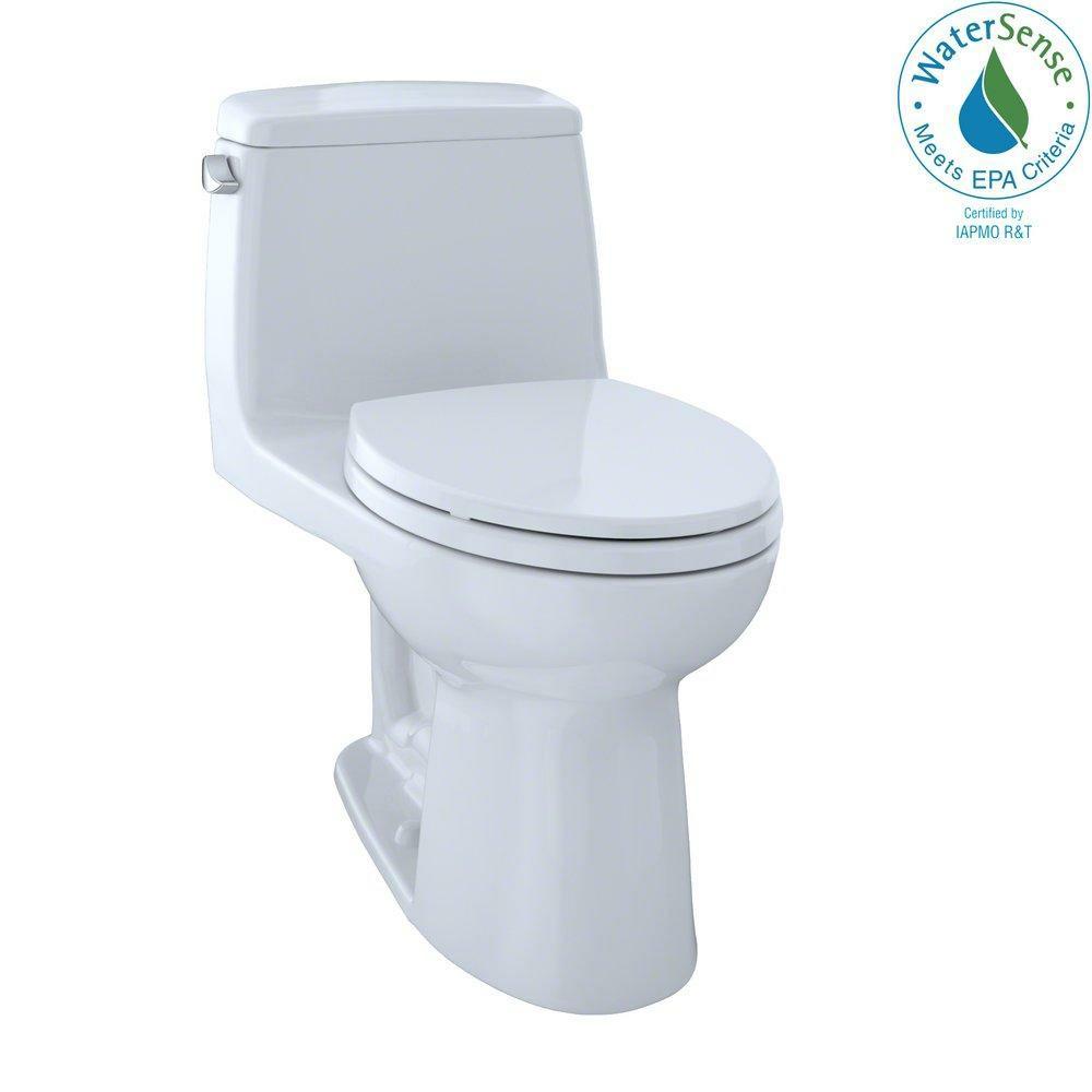 1.28 Gpf Elongated One Piece Toilet In Cotton Residential Toilets Cotton