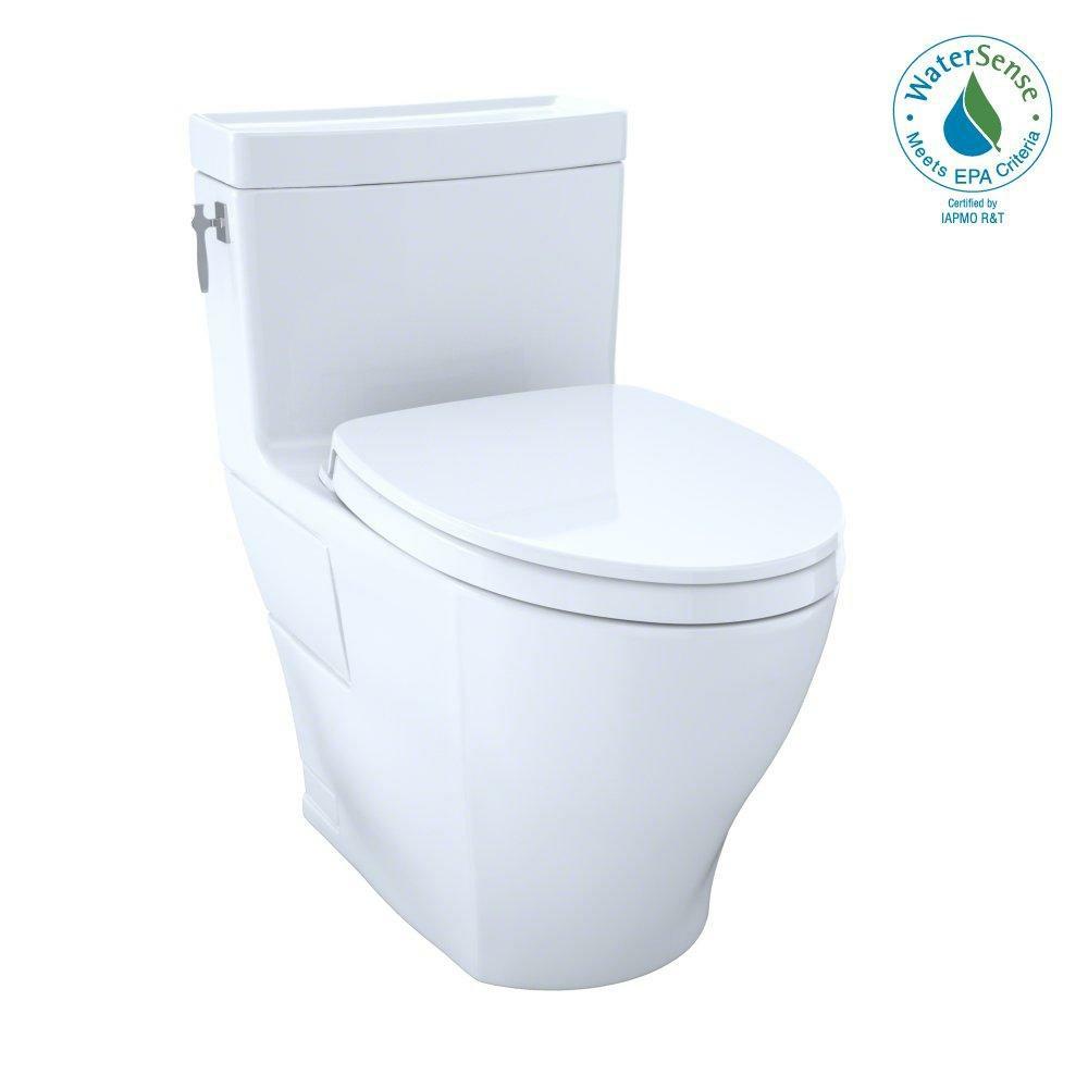 1.28 Gpf Elongated One Piece Toilet In Cotton Residential Toilets Cotton