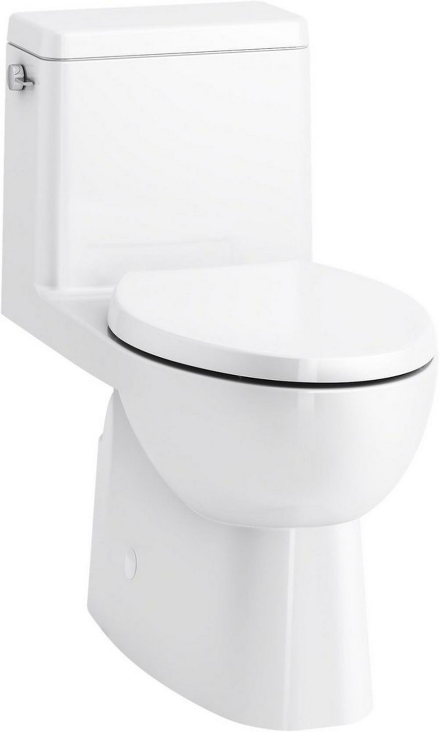 1.28 Gpf Elongated One Piece Toilet In White Residential Toilets White