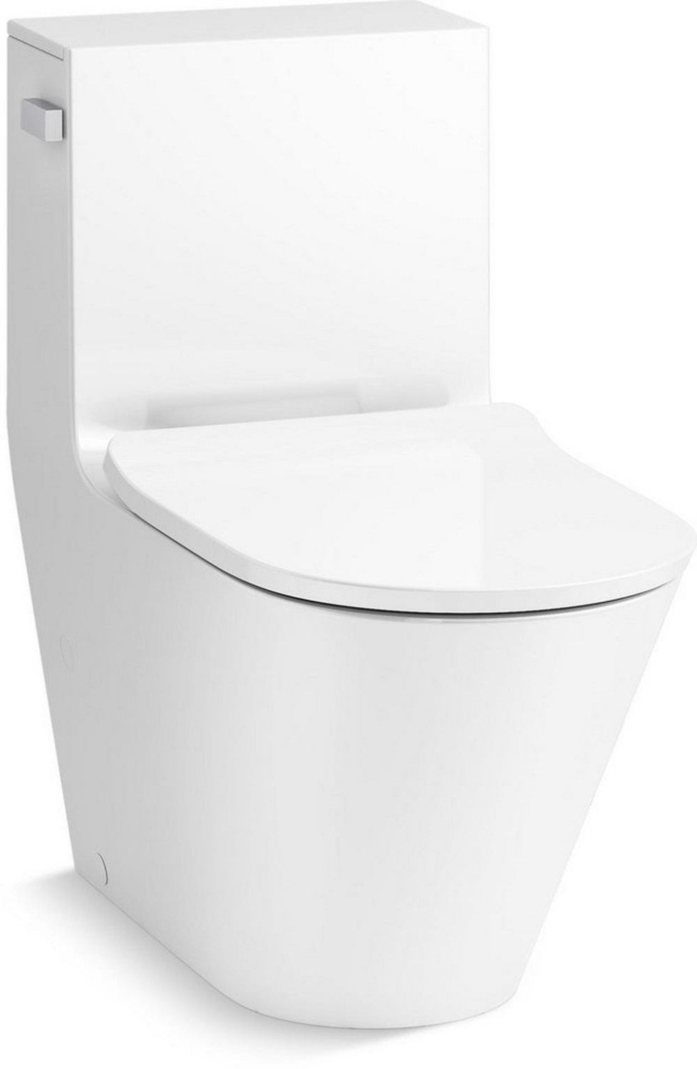 1.28 Gpf Elongated One Piece Toilet In White Residential Toilets White