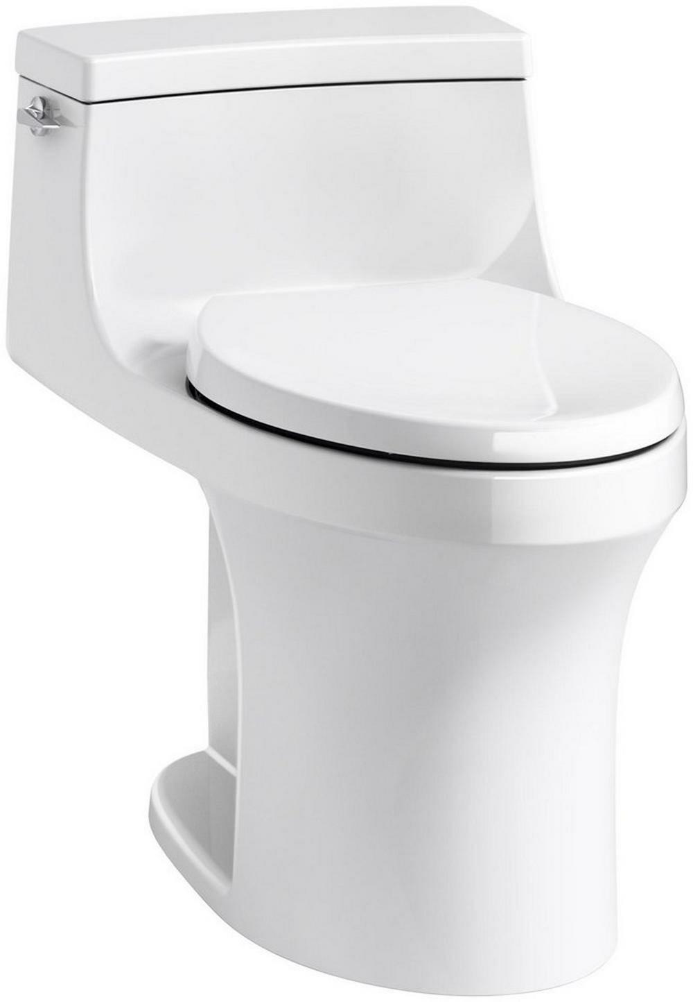 1.28 Gpf Elongated One Piece Toilet In White Residential Toilets White