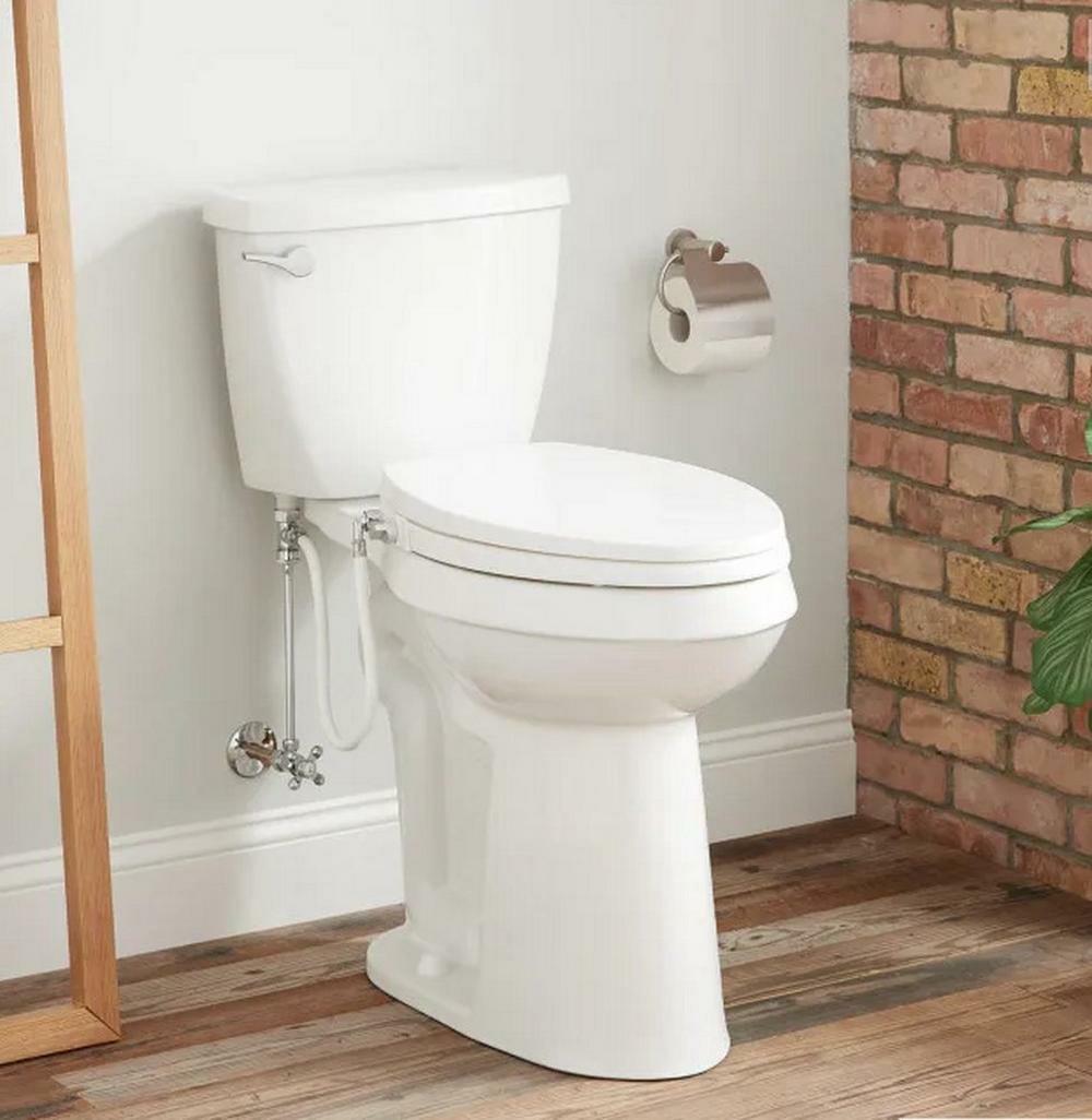 1.28 Gpf Elongated Toilet Bowl In White Residential Toilets White