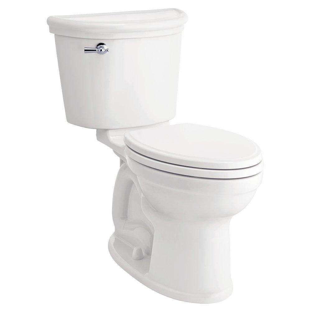 1.28 Gpf Elongated Two Piece Toilet In White Residential Toilets White