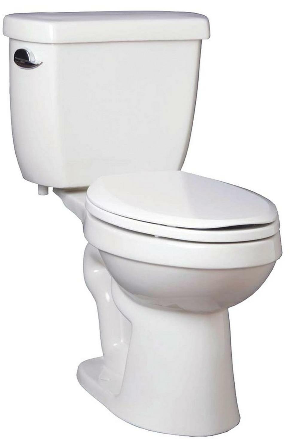 1.28 Gpf Elongated Two Piece Toilet In White Residential Toilets