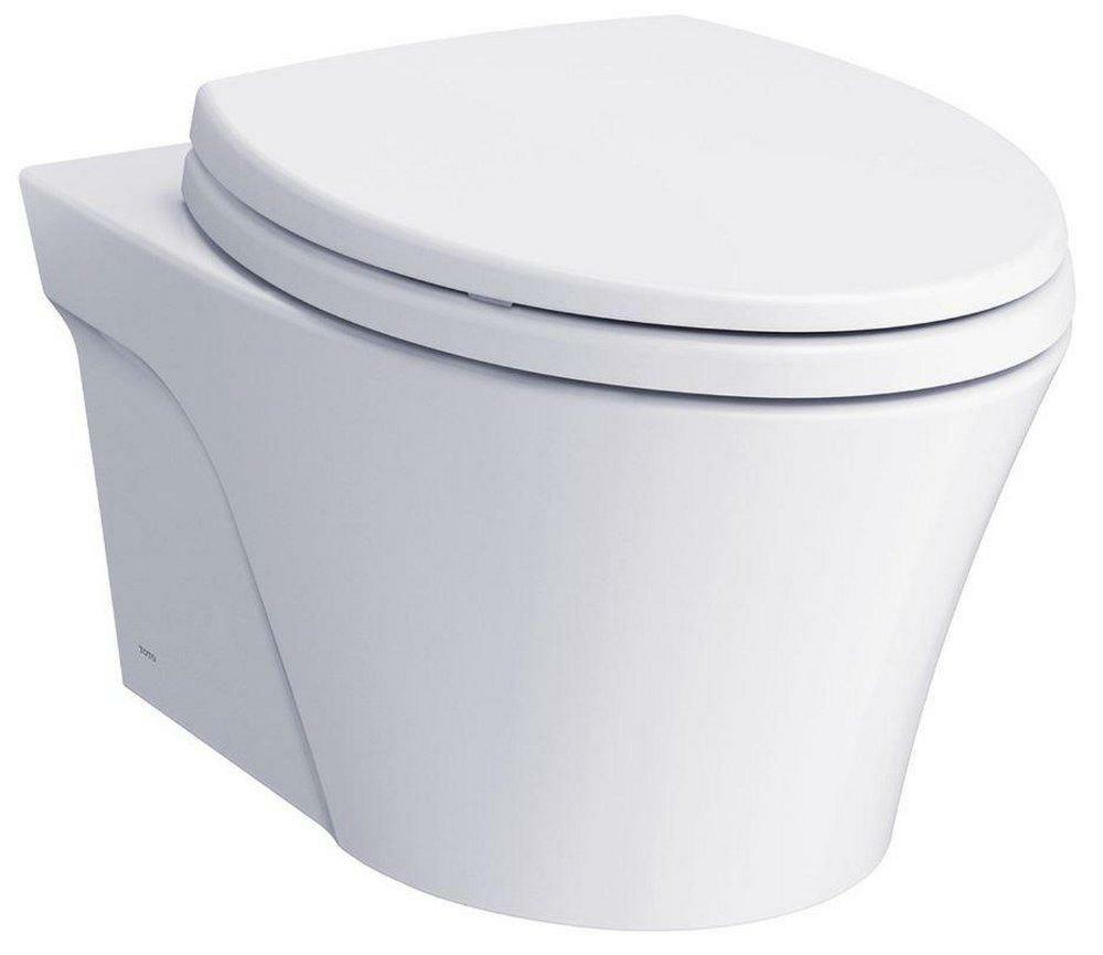 1.28 Gpf Elongated Wall Mount One Piece Toilet Bowl In Cotton Commercial Toilets & Urinals Cotton