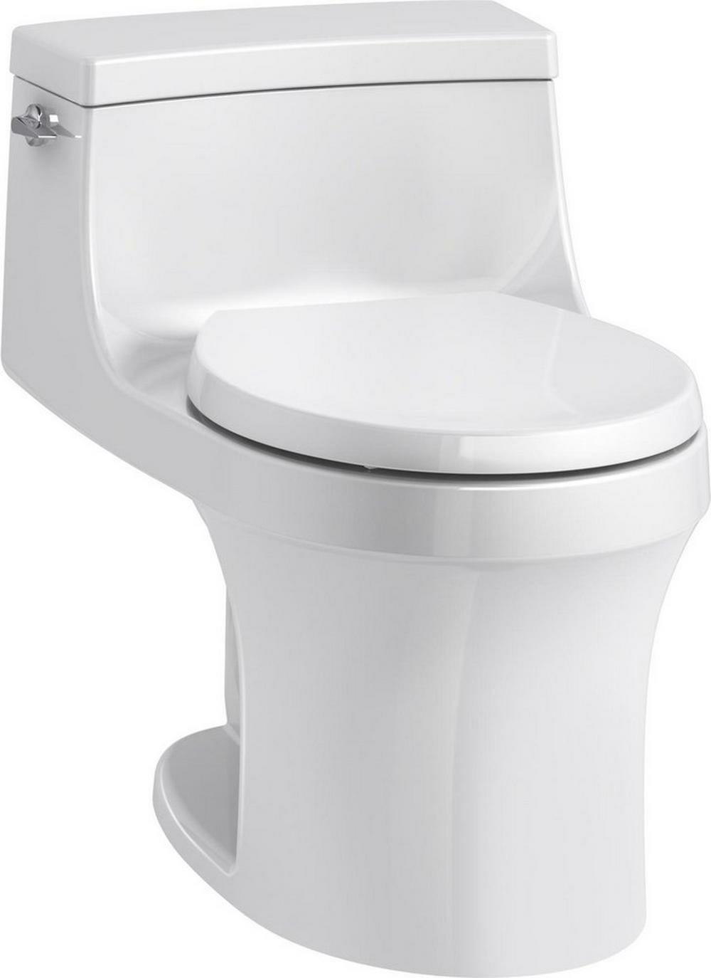 1.28 Gpf Round One Piece Toilet In White Residential Toilets White