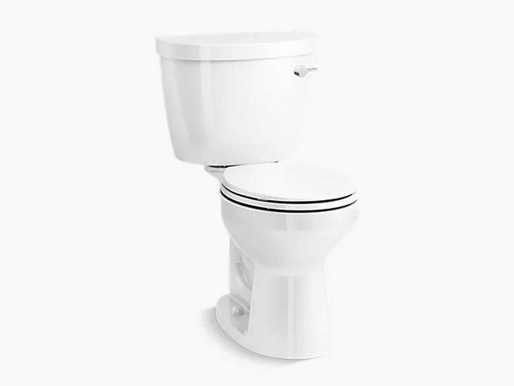 1.28 Gpf Round Two Piece Toilet In White Residential Toilets White