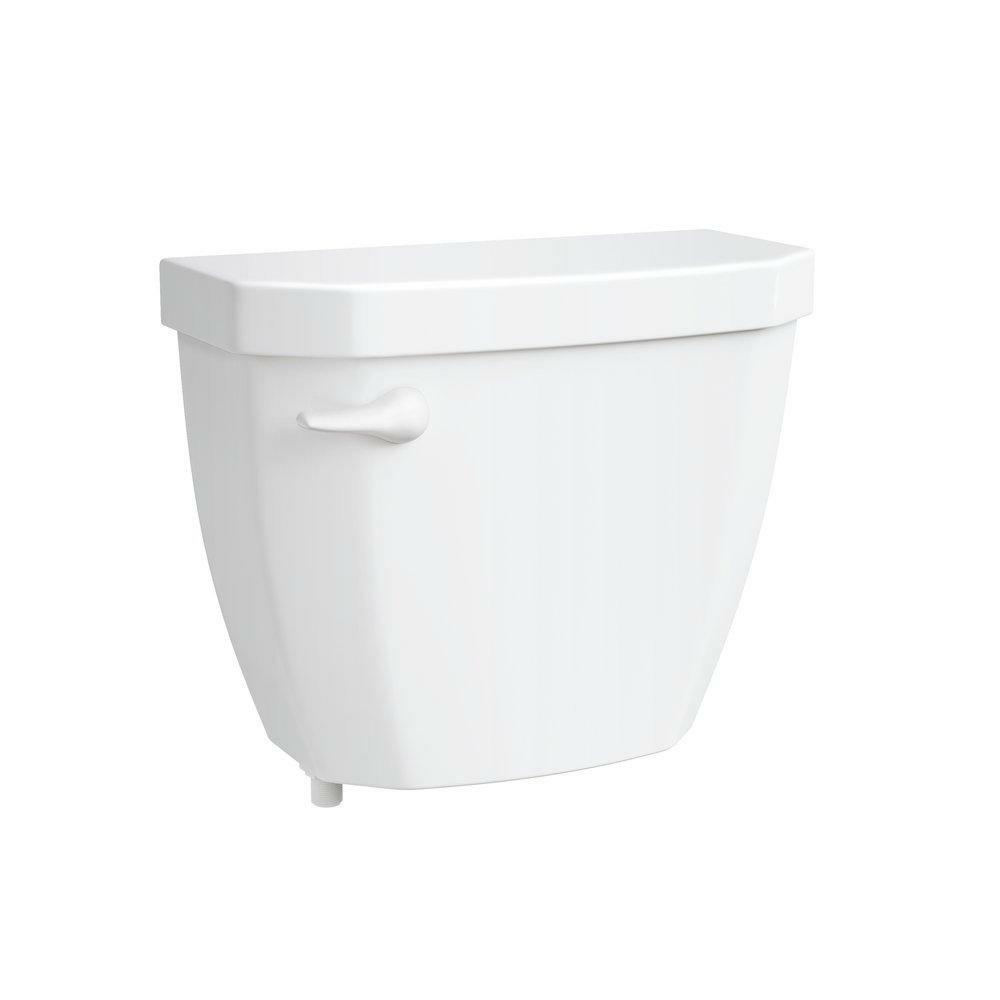 1.28 Gpf Toilet Tank In White With White Lever Residential Toilets White