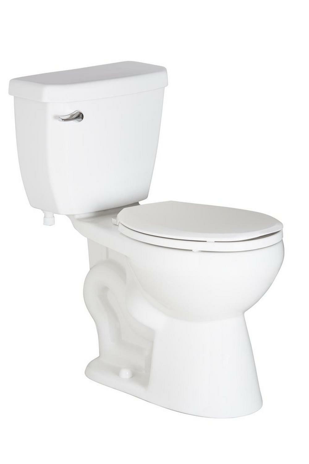 1.6 Gpf Elongated Two Piece Toilet In White Residential Toilets