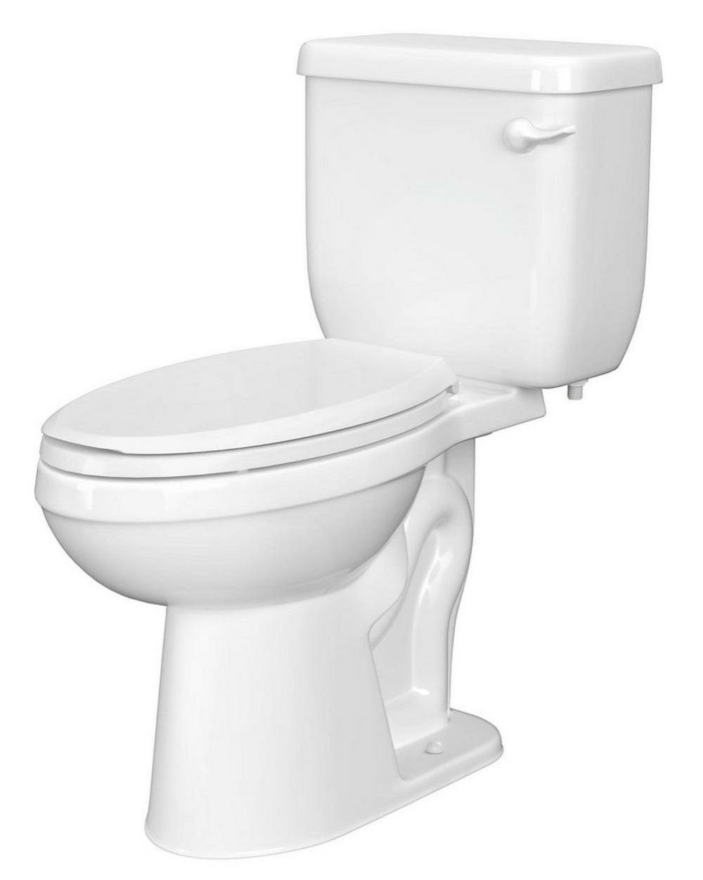 1.6 Gpf Elongated Two Piece Toilet In White Residential Toilets