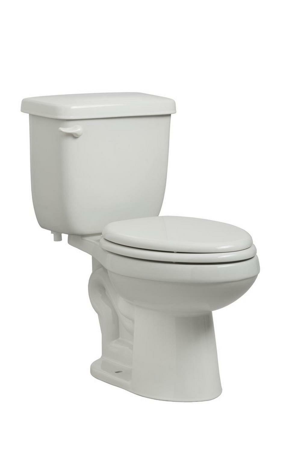 1.6 Gpf Round Two Piece Toilet In White Residential Toilets