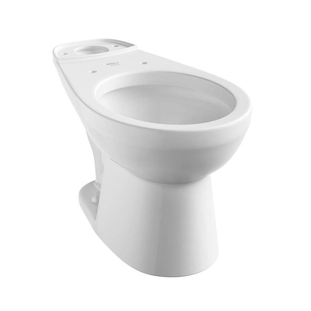 15-1/2 In. Round Toilet Bowl In White Residential Toilets White