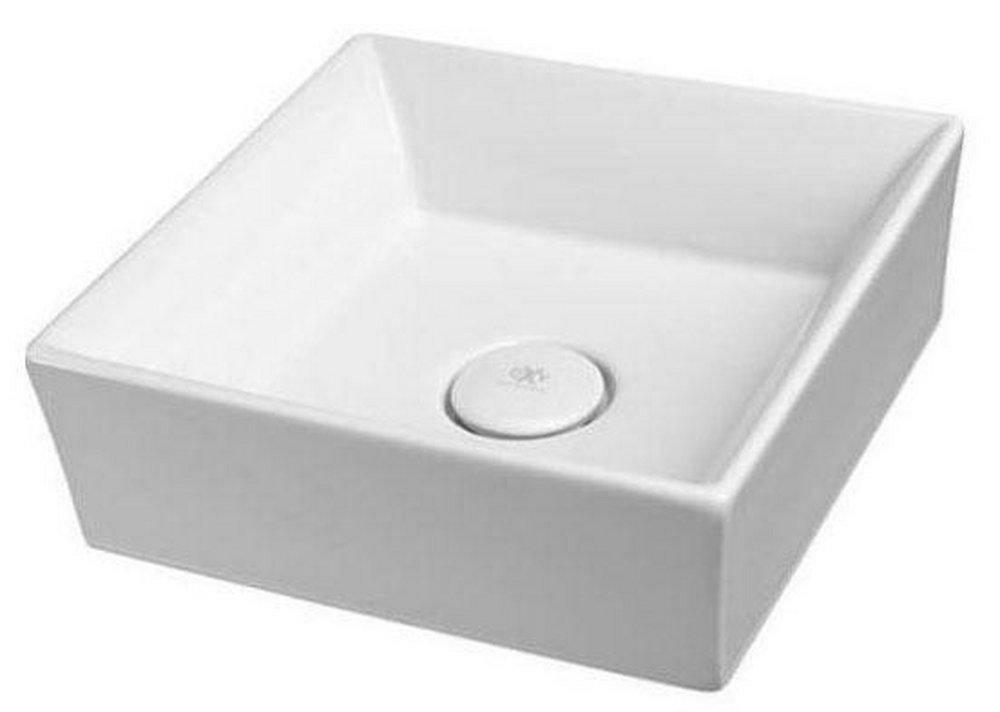 15 X 15 In. Square Vessel Mount Bathroom Sink In Canvas White Bathroom Sinks Canvas White