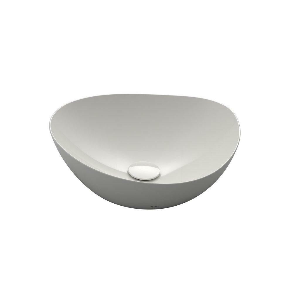 16-1/2 X 5-1/8 In. Round Vessel Mount Bathroom Sink In White Bathroom Sinks Cotton