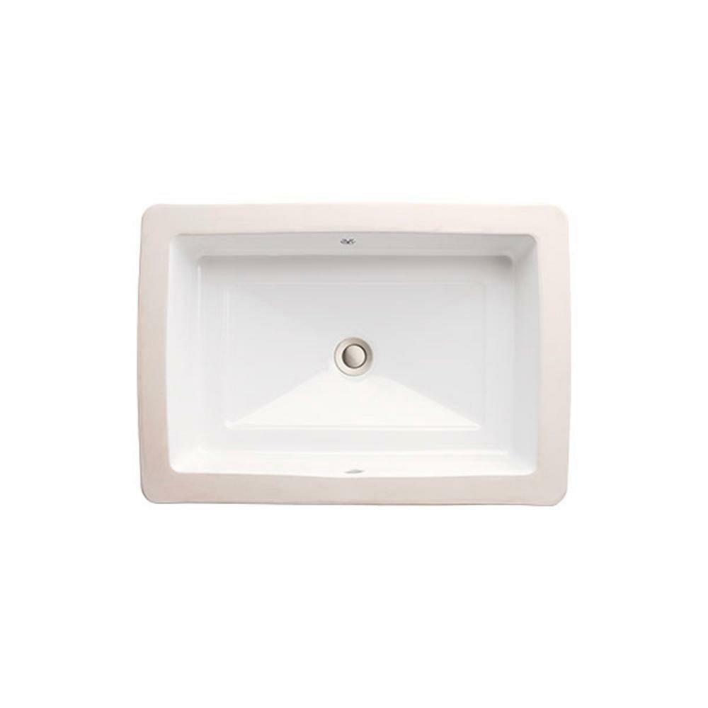 17-5/8 X 12-5/8 In. Rectangular Undermount Bathroom Sink In Canvas White Bathroom Sinks Canvas White