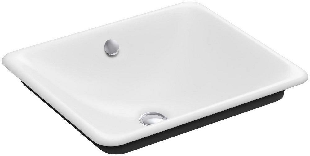 18-9/16 X 15-3/4 In. Rectangular Dual Mount Bathroom Sink In White Bathroom Sinks White