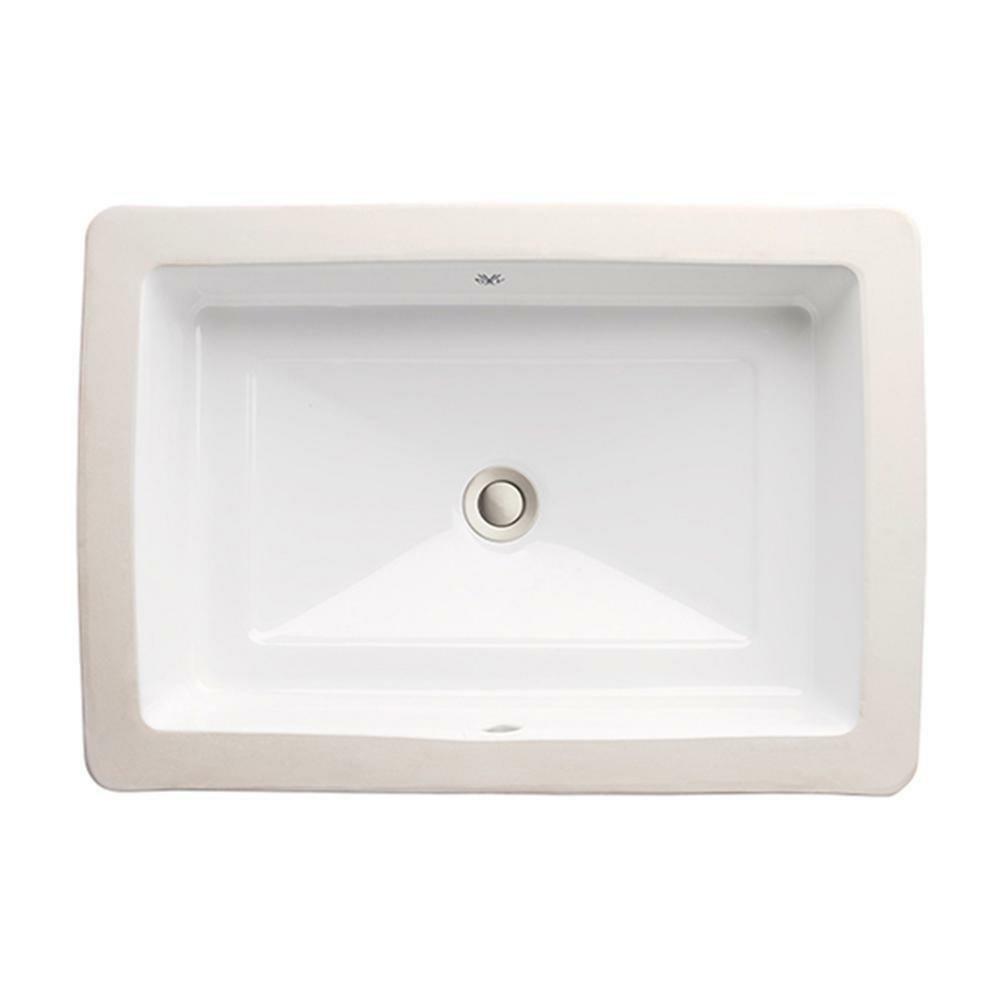 20-7/8 X 14-5/8 In. Rectangular Undermount Bathroom Sink In Canvas White Bathroom Sinks Canvas White