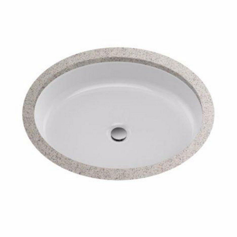 22-5/8 X 18-3/8 In. Oval Undermount Bathroom Sink In Cotton Bathroom Sinks Cotton