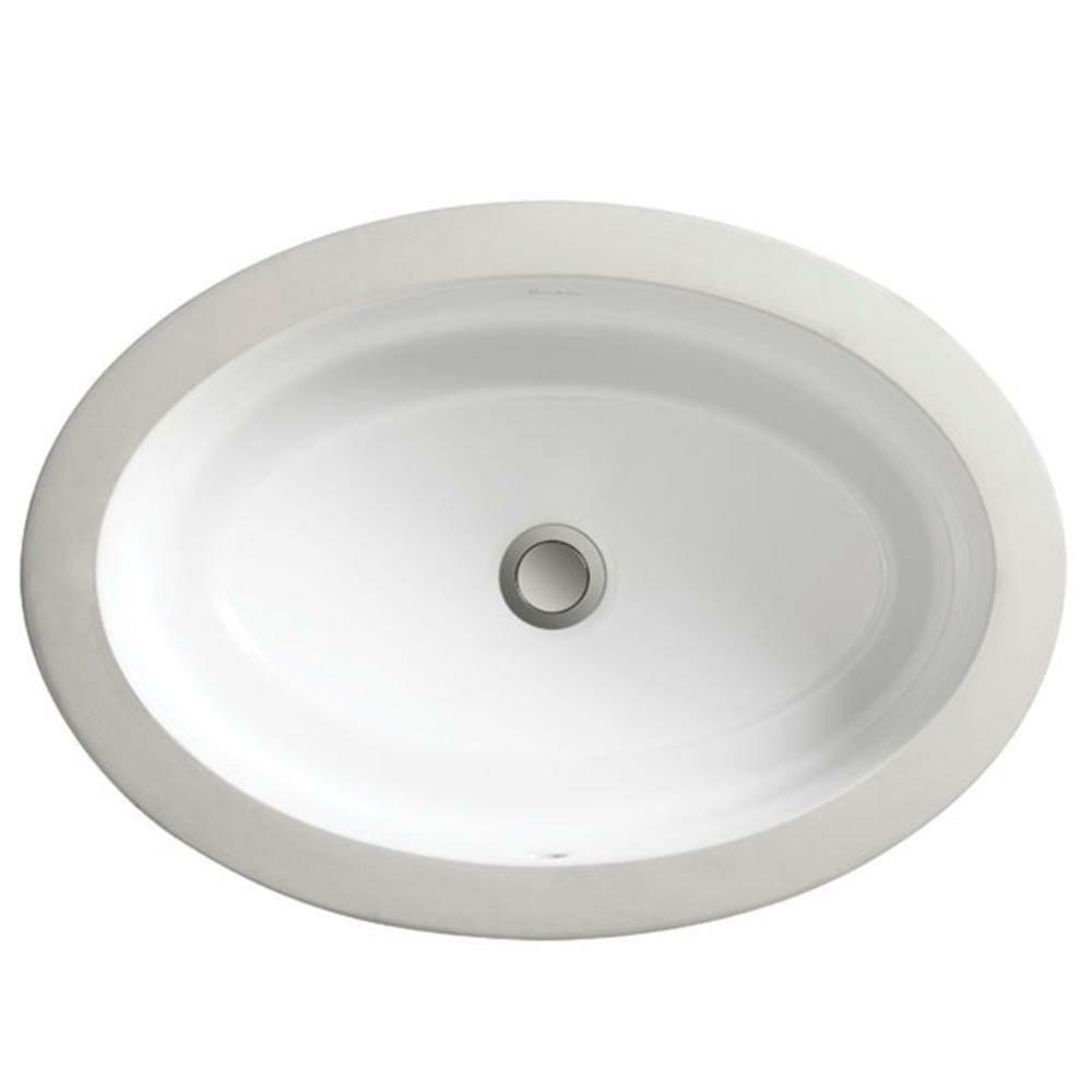 23-5/8 X 16-5/8 In. Oval Undermount Bathroom Sink In Canvas White Bathroom Sinks Canvas White