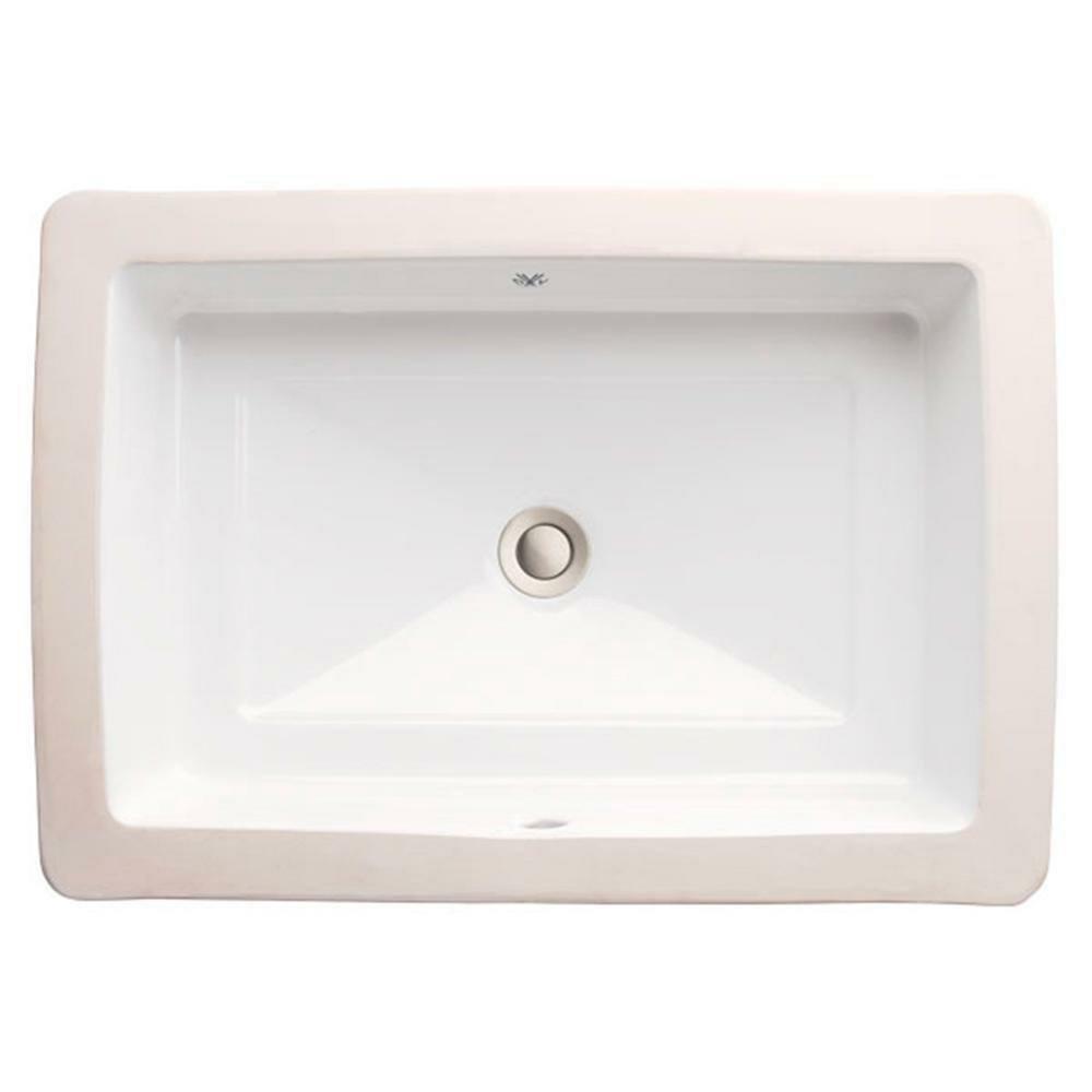 23-5/8 X 16-5/8 In. Rectangular Undermount Bathroom Sink In Canvas White Bathroom Sinks Canvas White