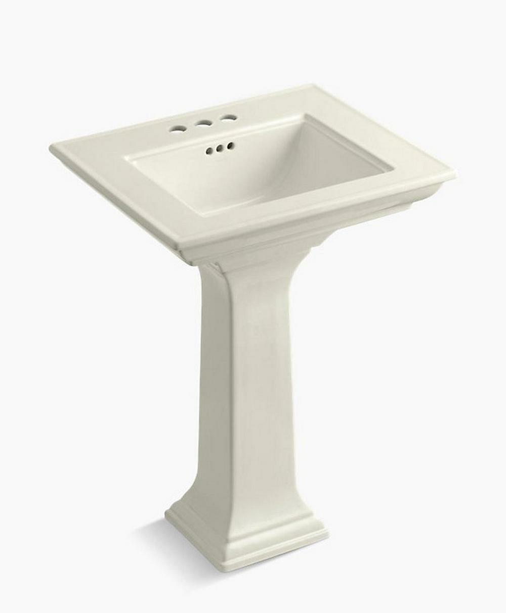 24-1/2 X 20-1/2 In. Rectangular Pedestal Sink With Base In Bathroom Sinks Biscuit