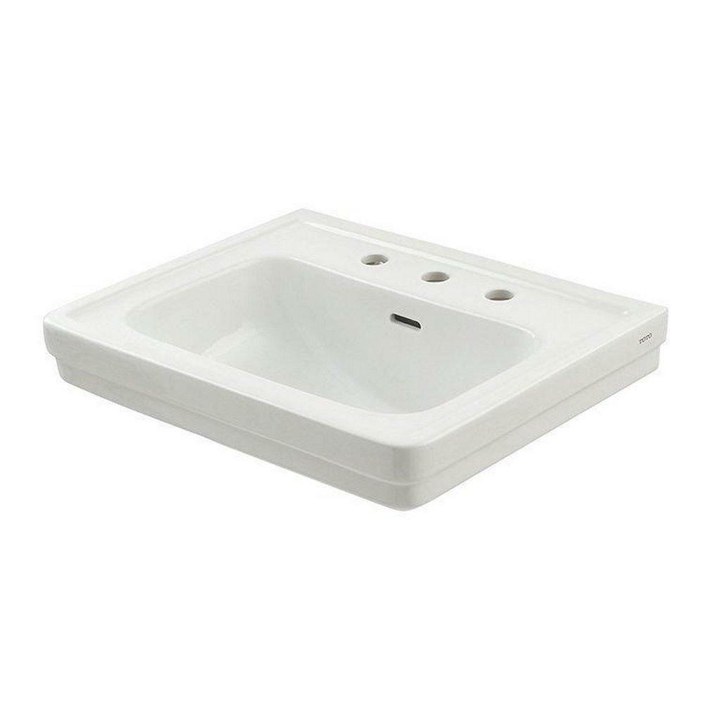 27-1/2 X 22-1/4 In. Rectangular Pedestal Bathroom Sink In Cotton Bathroom Sinks Cotton