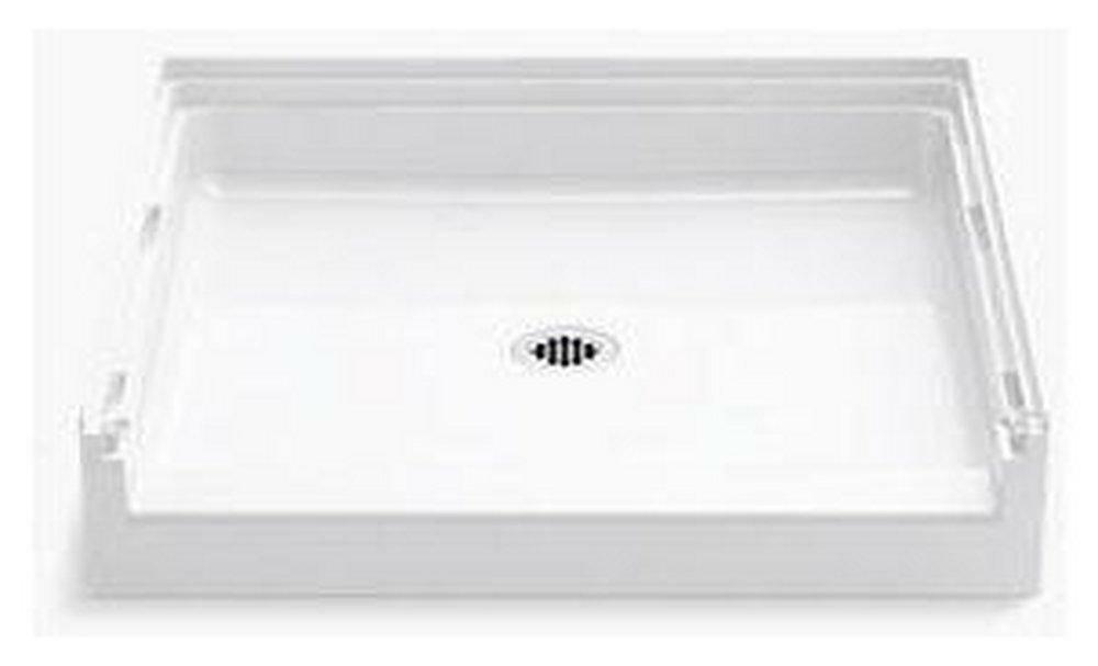 36 In. X 36 In. Shower Base With Center Drain In White Bathtubs & Showers White