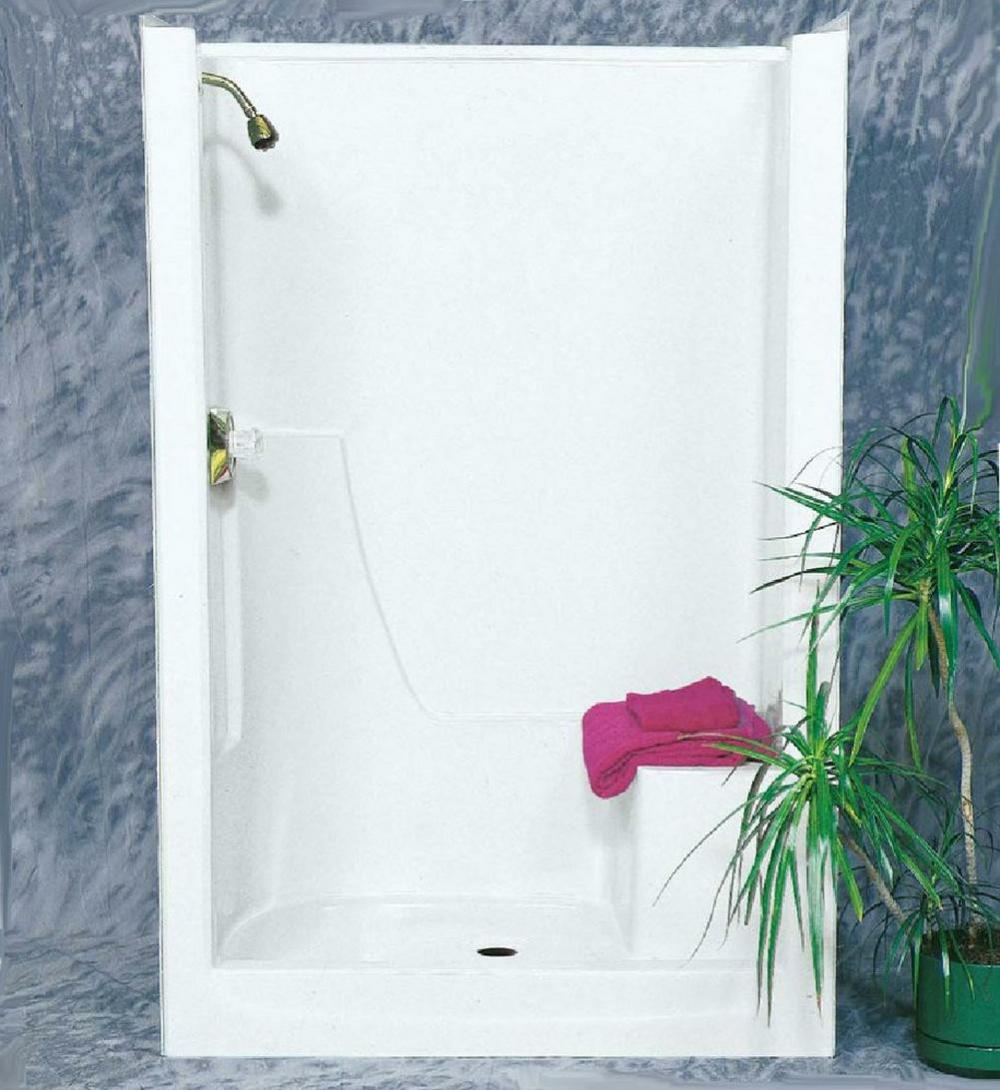 36 X 48 In. Shower With Left Hand Seat In Biscuit Bathtubs & Showers Biscuit