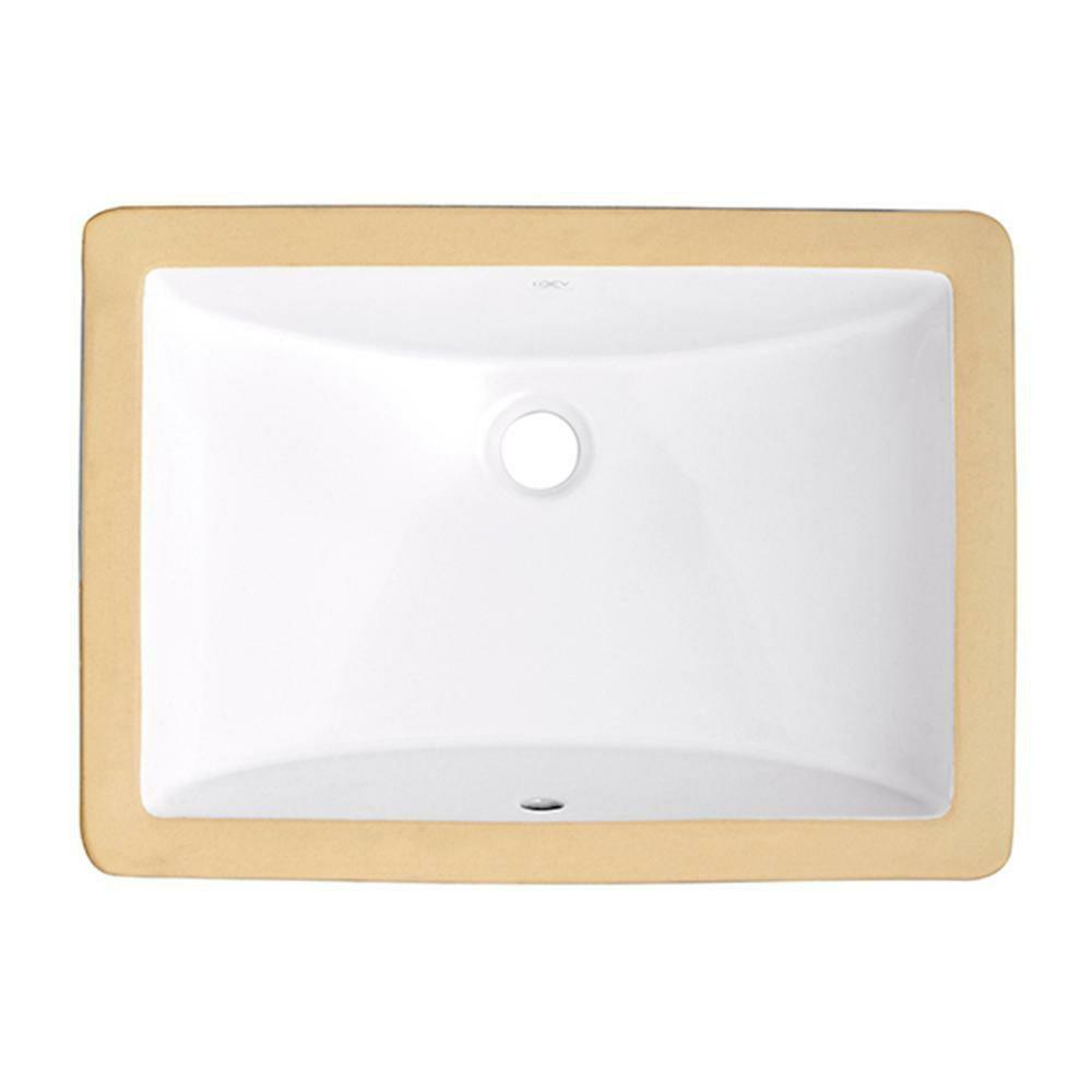 38322 X 15-1/4 In. Rectangular Undermount Bathroom Sink In Canvas White Bathroom Sinks Canvas White