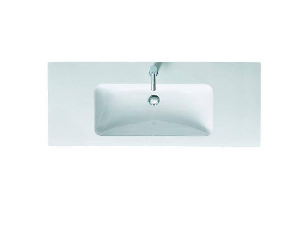 48-43/100 X 19-29/100 In. Rectangular Dual Mount Bathroom Sink In White Alpin Bathroom Sinks White Alpine