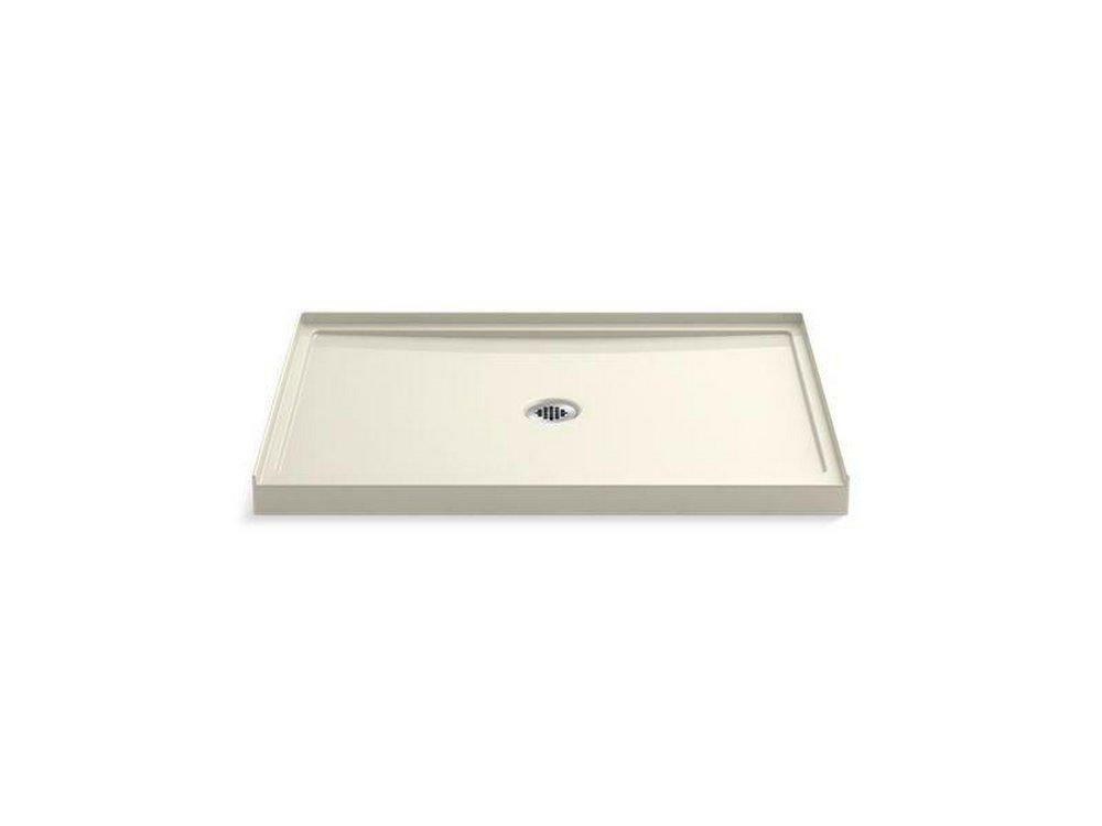 48 In. X 34 In. Shower Base With Center Drain In Biscuit Bathtubs & Showers Biscuit