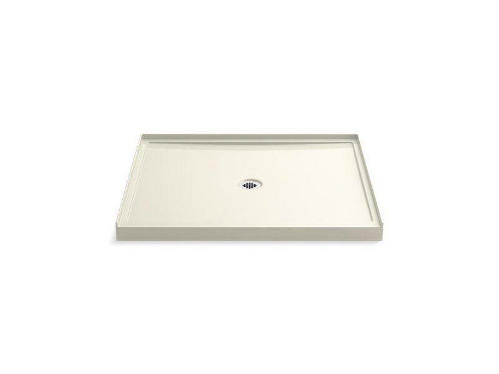 48 In. X 42 In. Shower Base With Center Drain In Biscuit Bathtubs & Showers Biscuit