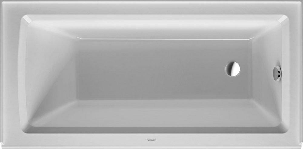 60 In. X 30 In. Soaker Alcove Bathtub With Right Drain In White Alcove Bathtubs White