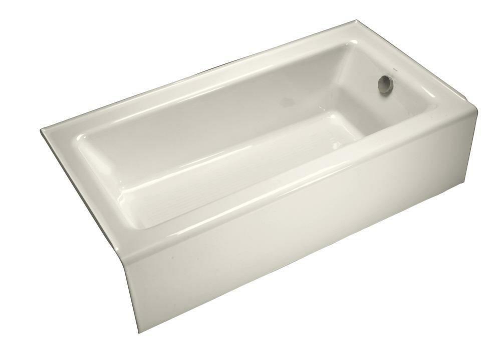 60 In. X 32 In. Soaker Alcove Bathtub With Right Drain In Biscuit Alcove Bathtubs Biscuit