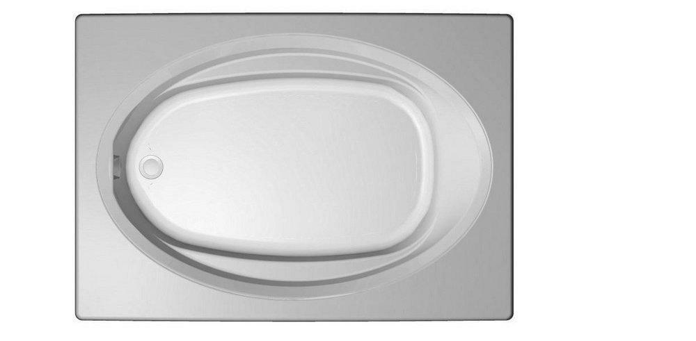 60 In. X 42 In. Soaker Alcove Bathtub With Right Drain In White Alcove Bathtubs White