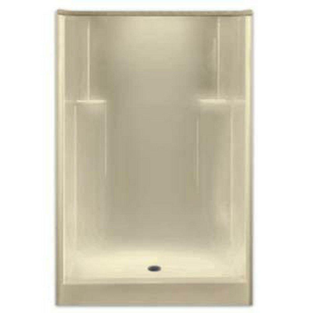 74 X 35-1/2 In. 1 Piece Fiberglass Reinforced Plastic Shower Unit In Biscuit Bathtubs & Showers Biscuit