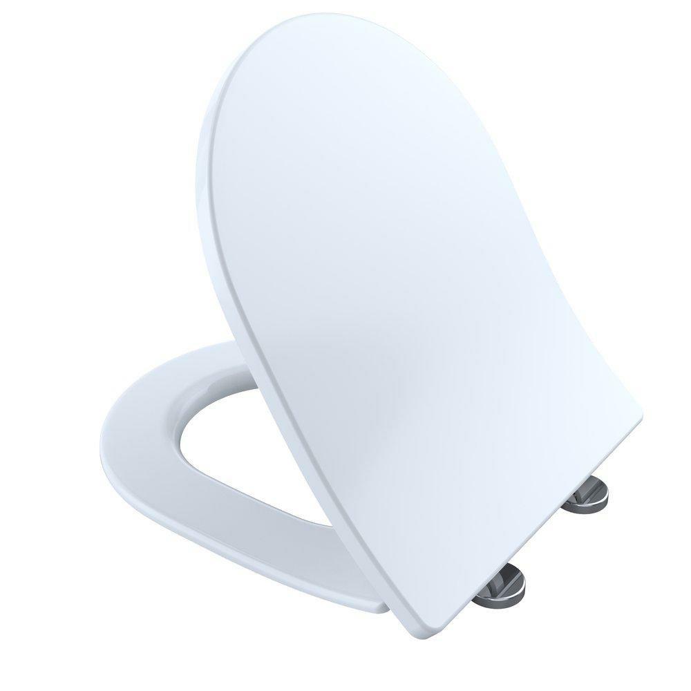 D-Shaped Closed Front With Cover Toilet Seat In Cotton Toilet Seat & Bidet Seats Cotton