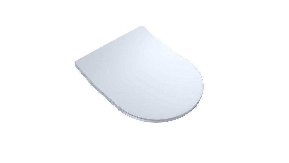 D-Shaped Closed Front With Cover Toilet Seat In Cotton Toilet Seat & Bidet Seats Cotton