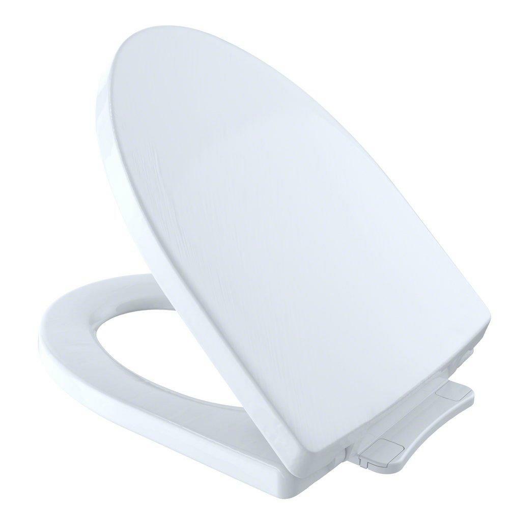 Elongated Closed Front Toilet Seat With Cover In Cotton Toilet Seat & Bidet Seats Cotton