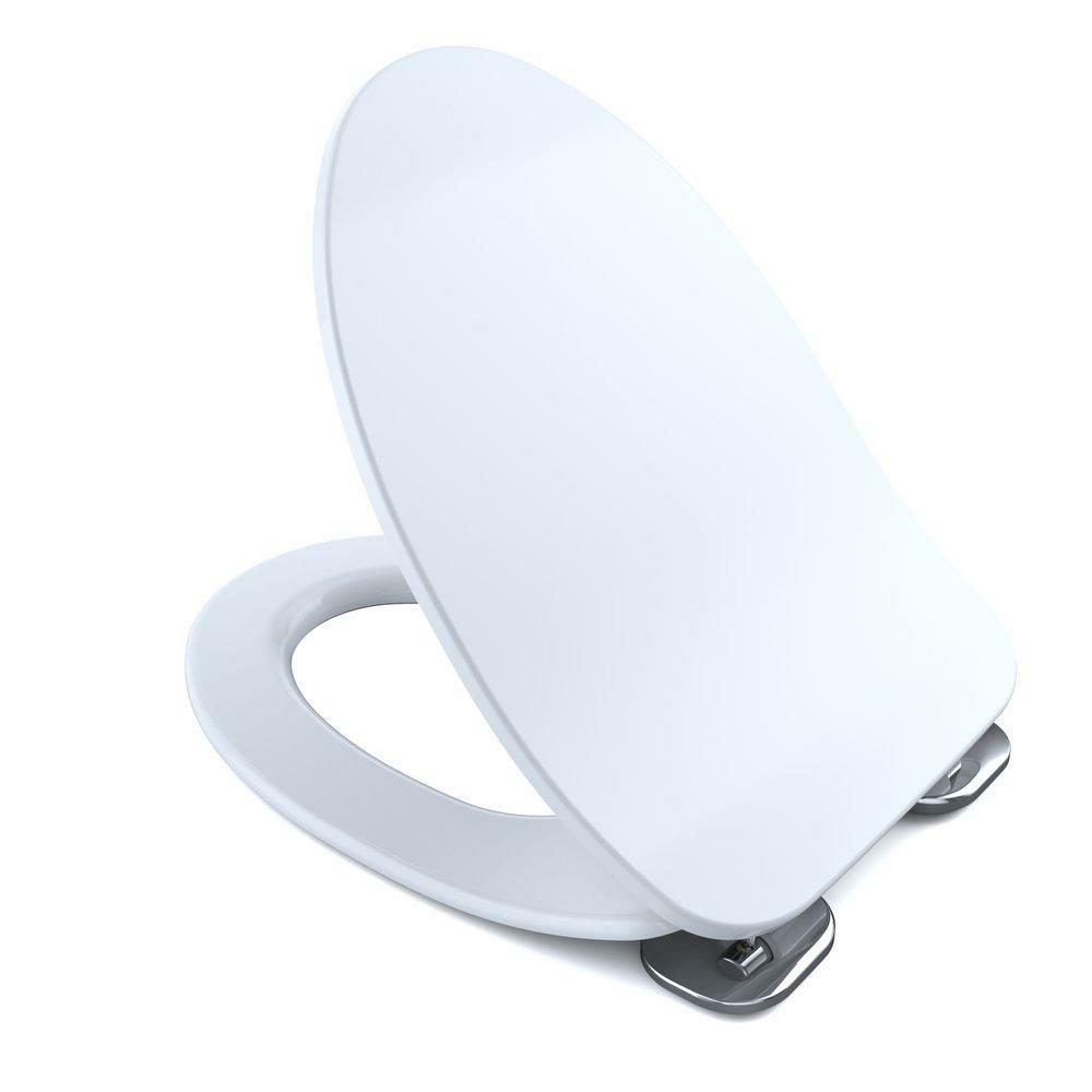 Elongated Closed Front Toilet Seat With Cover In Cotton Toilet Seat & Bidet Seats Cotton