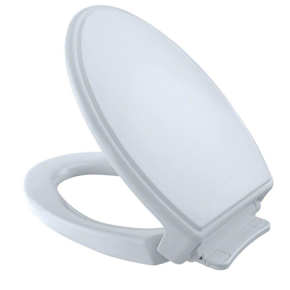 Elongated Closed Front Toilet Seat With Cover In Cotton Toilet Seat & Bidet Seats Cotton