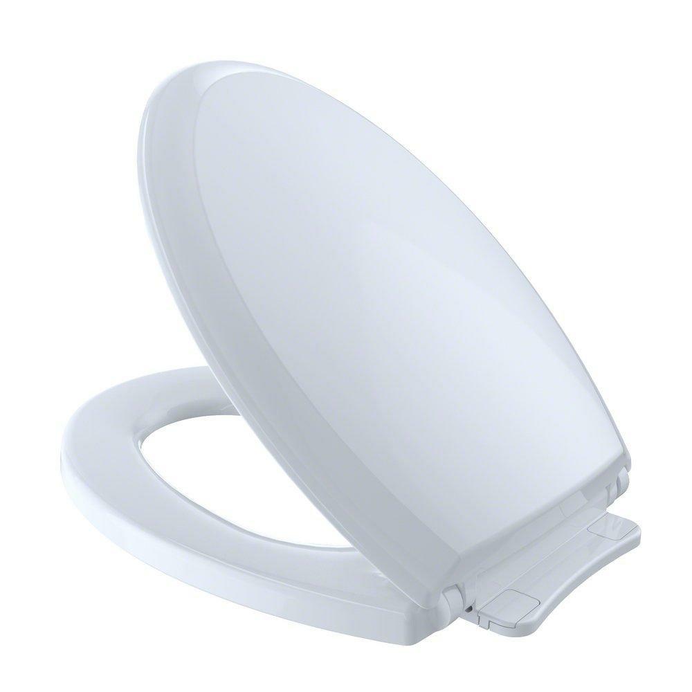 Elongated Closed Front Toilet Seat With Cover In Cotton Toilet Seat & Bidet Seats Cotton