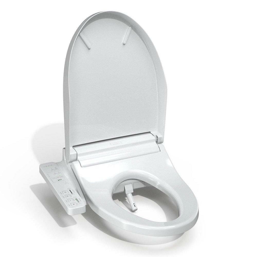 Elongated Closed Front With Cover Bidet In Cotton Toilet Seat & Bidet Seats Cotton