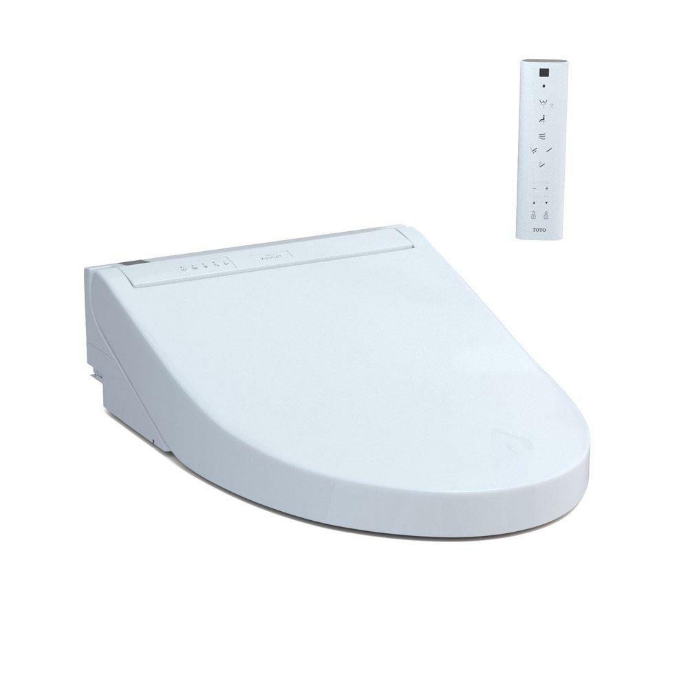 Elongated Closed Front With Cover Bidet Seat In Cotton Toilet Seat & Bidet Seats Cotton